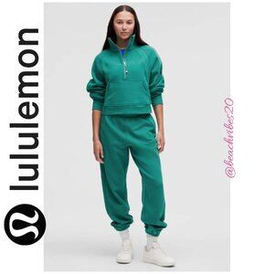 LULULEMON ATHLETICA Scuba Oversized Funnel-Neck Half Zip Teal Lagoon M/L NWT